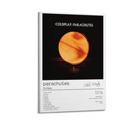 WSTEWOO Parachutes Coldplay Album de musique Poster sur toile Décoration murale Style cadre 20 x 30 cm