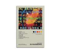 WSTEWOO Poster de l'album In Rainbows Radiohead - Impression sur toile - Décoration murale - Style sans cadre - 20 x 30 cm
