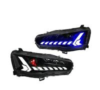 WSUMKH Feux Phares 1 Paire De Phares Style Voiture Ensemble LED Pièces Réglage Prise Pour MITSUBISHI Pour GRAND Pour LANCER EVO-X 2008 - 2018 Phare Voiture(Left-hand Driving)