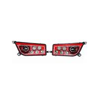 WSUMKH Feux Phares 2 Phares LED De Rechange À Lentille Transparente Pour Polaris RZR XP 1000 900 2014 2015 2016 2017 Phare Voiture(Rouge)