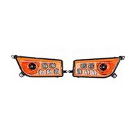 WSUMKH Feux Phares 2 Phares LED De Rechange À Lentille Transparente Pour Polaris RZR XP 1000 900 2014 2015 2016 2017 Phare Voiture(Orange)