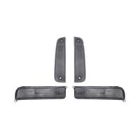 WSUMKH Feux Phares Pour JEEP Pour CHEROKEE XJ Feux Signalisation Blanc Cystal Propre Pare-chocs Tour + Position Latéraux D'angle Ensemble Gauche + Droite Phare Voiture(Le noir)