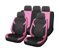 WSUMKH Housses Sieges Housses De Siège Brodées en Nid d'abeille, pour Voiture, SUV, Camions, Fourgonnettes, Coussin Taille Universelle(Rose)