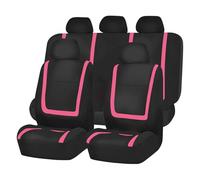 WSUMKH Housses Sieges Housses De Siège Universelles en Forme U pour La Plupart des Voitures, SUV, Camions, Fourgonnettes(Pink 5 Seat)