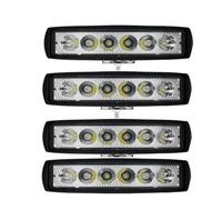 WSUMKH Jeu De Phares Lot De 1, 2 Ou 4 Bandes Lumineuses LED Pour Plusieurs Scènes, Projecteur Blanc 6000K, Éclairage De Voiture Tout-terrain, IP67, 2800lm(4 pièces)