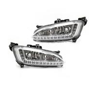WSUMKH Jeu De Phares Phare LED DRL Pour Hyundai Pour Santa Pour Fe IX45 2013 2014 2015 Feux Brouillard Lampe Conduite Feu Brouillard Feu Circulation Diurne Feux Brouillard