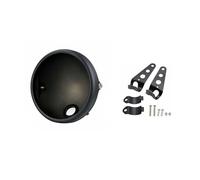 WSUMKH Phare Avant À LED 7 Pouces Avec Œillet D'angle Boîtier Anneau Garniture Seau Support Montage Kit Phares Moto(Housing only)