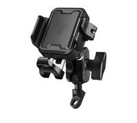 WSUMKH Support De Téléphone Antichoc pour Moto Chargeur De Type C Réglable Antivol Fixation De Navigation À Dégagement Rapide Support D'extensionMontage(Uncharged - Black S)