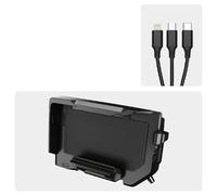 WSUMKH Support De Téléphone Chargement sans Fil pour Moto Support De Navigation pour R1200RS R1100GS R1150GS R1300GS R1250GS ADV S1000R F900R F650GS Support D'extensionMontage(Wireless- Black Line)