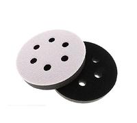 WSWJDW 2 pièces 3 pouces 75mm 6 trous tampon d'interface éponge souple pour disque de ponçage crochet et boucle support de coussin tampon tampon