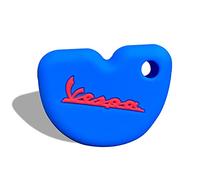 WSWJDW Housse de clé de Voiture Porte-clés Anneau Porte-clés, adapté pour Vespa GTS Vespa GTS300 946 LX150 Enrico Piaggio 125 150 Fly RA1 3vte 200, Bleu avec Rouge