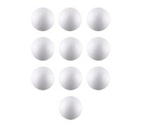 Wswqop 10 Boules en Mousse, Boules de Polystyrène, Boules de Loisirs Créatifs, Boules Artistiques en Mousse pour La Décoration Artistique et La Décor, 10cm
