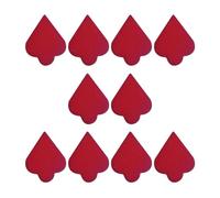 Wswqop 10 Pièces Éponges Maquillage Visage Éponge Peinture Corps Outil Application Absorbant Fonction Lavable Réutilisable Convient Enfant Fête Carnaval, bossom de prune rouge