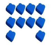 Wswqop 10 Pièces Éponges Maquillage Visage Éponge Peinture Corps Outil Application Absorbant Fonction Lavable Réutilisable Convient Enfant Fête Carnaval, patron de prune bleue