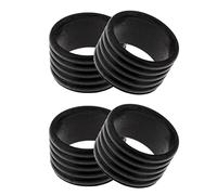 Wswqop 2 Pièces Badminton Tennis Raquette Poignée Fix Anneau Protecteur, 4pcs Néron
