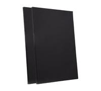 Wswqop 2 Pièces Toiles Blanches Cadre Bois Panneaux Toile Noirs pour Peinture Toile Support Peinture Artisanal Coton Résistant Convient pour Artistes Amateu, 20x50cm