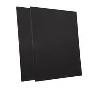 Wswqop 2 Pièces Toiles Blanches Cadre Bois Panneaux Toile Noirs pour Peinture Toile Support Peinture Artisanal Coton Résistant Convient pour Artistes Amateu, 40x60cm
