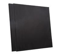 Wswqop 2 Pièces Toiles Blanches Cadre Bois Panneaux Toile Noirs pour Peinture Toile Support Peinture Artisanal Coton Résistant Convient pour Artistes Amateu, 50x50cm