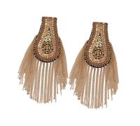Wswqop 2X Alliage Alliage de Pavage de Pavage de Liaison épaulets épaule épaulette Broche Accessoires Accessoires pour Le Spectacle de Stade de Robe Uniforme, Brun