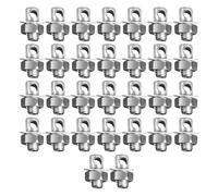 Wswqop 30 Pièces Régulateur de Câble de Frein Vis de Blocage Serre-câbles Ajusteur de Ligne Conception Solide pour Une Fiabilité Accrue Adapté pour L'Entret, 16mm