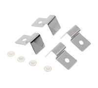 Wswqop 4pcs Acier Inoxydable Aquarium Fish Tank Couvercle en Verre Clip Support de Support, 8MM