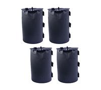 Wswqop 4X Sac de Poids d'eau Sac de Poids D'auvent Sac de Poids de Jambe Sacs de Poids de d'eau Sac de Sable pour Tente de Terrasse Tentes, Noir 20L