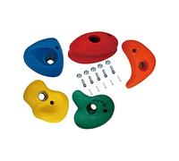 Wswqop 5X Roches d'escalade Kits d'escalade de Mur de Roche avec Matériel de Montage Le Mur de Roche Tient des Prises d'escalade pour Mur Extérieur Salle de, Petit