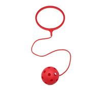 Wswqop Ankle Skip Ball Jouet Sauteur Anneau de Cheville Corde à Sauter Jeu D'Équilibre Matériau Pp Adapté Aux Exercices Extérieurs Activités de Plage Sports, Rouge