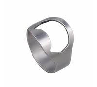 Wswqop Bague Décapsuleur Bouteille Bière Anneau Polyvalent Acier Inoxydable Accessoire Unique Bijou Original Convient pour Homme Fêtes Mariages Soirées Anniv, Argent