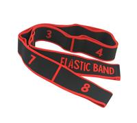 Wswqop Bande élastique de et de Pilates, Ceinture de Gymnastique, Matériau Résistant, Coton, Nylon, Latex, Fonction Multi-Segments, Convient Aux Débutan, Rouge