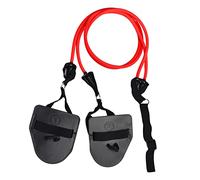 Wswqop Bandes de Résistance 1 Pièce avec Barre de Pilates Kit d'exercice Gymnique Équipements en TPE pour Un Entraînement Efficace Adapté aux Séances de, Rouge 30lb