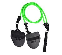Wswqop Bandes de Résistance 1 Pièce avec Barre de Pilates Kit d'exercice Gymnique Équipements en TPE pour Un Entraînement Efficace Adapté aux Séances de, Vert 50lb