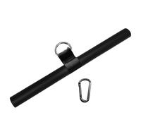 Wswqop Barre de Tirage Latissimus Barre de Traction Droite Levier de Renforcement Poignée pour Poulie Haute Installation Facile Adapté pour Les Exercices du, avec Mousqueton