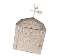 Wswqop Boîte Aux Lettres Murale 28,5 X 15 X 47,5 Cm Boîte Aux Lettres En Fer Forgé Polyvalente à Suspendre dans Une Cour