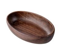 Wswqop Bol Décoratif pour La Décoration de Table, Salle à Manger, Champêtre, Comptoir, Bougeoir, Plateau, Plat Décoratif, Black Walnut L