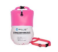Wswqop Bouée de Natation Tractée avec Sac étanche, Idéale pour La Baignade dans L'eau, Rosé