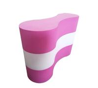 Wswqop Bouée de Traction Bouée de Natation pour Débutants, Flotteur de Traction EVA pour Enfants, Flotteur de Jambe, Aide à L'entraînement à La Natation, Rose Rouge Blanc