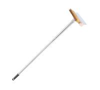 Wswqop Brosse Four à Pizza Brosse à Four à Pizza Brosse Gril Barbecue Brosse Cuivre Manche INOX Surface Large Nettoyage Efficace Adaptée Commerce Maison, 1.2 M