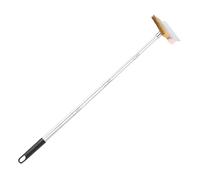 Wswqop Brosse Four à Pizza Brosse à Four à Pizza Brosse Gril Barbecue Brosse Cuivre Manche INOX Surface Large Nettoyage Efficace Adaptée Commerce Maison, 1.6 M