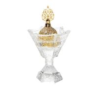 Wswqop Brûleur D'encens En Verre, Design Oriental, Résistant Au Vent, Délicat Objet de Décoration à Poser sur Une Table, Idéal pour Un Hôtel Ou Une
