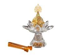Wswqop Brûleur D'encens En Verre, Porte-cônes D'encens En Forme de, Diffuseur de Bureau, Brûleur D'encens Arabe, Brûleur de pour Ch