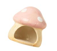 Wswqop Cachette en Forme de Champignon pour Hamsters, Cochons d'Inde et Chinchillas : Un Abri Idéal pour Prendre Soin de Vos Animaux de Compagnie et Déco, Grand