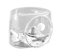 Wswqop Capsule Transparent Bed Maison Chat Panier Confortable Dôme Stable Structure sans Dangereux avec Boule Jouet Adapté Aux Cha, CarrÉ