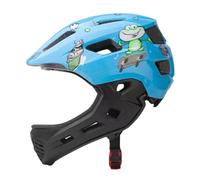 Wswqop Casque Vélo Enfant Léger avec Protection Complète Ventilation Optimale et Conception Détachable pour Cyclisme Adapté à Garçons Filles Sports Plein Air, Grenouille Bleue
