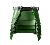 Wswqop Ceinture D'armure Médiévale Ajustable pour Costume de Chevalier Romain, avec Boucle et Design Rétro Double Face, Idéale pour Le Cosplay de Carnava, Vert