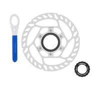 Wswqop Center Lock Disque Rotor Frein Vélo Route Accessoire Structure Haute Performance Acier Inoxydable Aluminium Convient pour Cyclistes Vélo Loisirs Compé, Diamètre 140mm