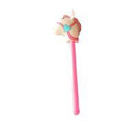 Wswqop Cheval Bâton Gonflable Jouet Cheval Bâton Animal Bâton à Cheval en PVC Facile à Gonfler Convient pour Fête d'anniversaire Enfant Adulte, Rose
