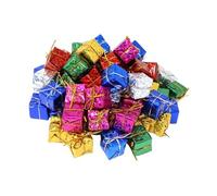 Wswqop Coffret Cadeau de 120 Décorations de Noël à Suspendre, Décorations Colorées pour La Maison, Le Porche, Les Centres Commerciaux, Les Mariages, 2.5 Cm