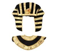 Wswqop Coiffe de Pharaon, Chapeau égyptien, Accessoire de Déguisement, Motif Tête de Serpent, Résistant et Facile à Enfiler pour Les Fêtes et Les Spectacles, définir C