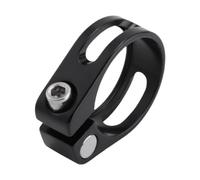 Wswqop Collier de Serrage pour Tige de Selle de Vélo, Tendeur de Tube de Selle pour Vélos Pliants de Piste DH, Alliage D'aluminium, Clip de Tube de Selle, 34.9 Mm Noir